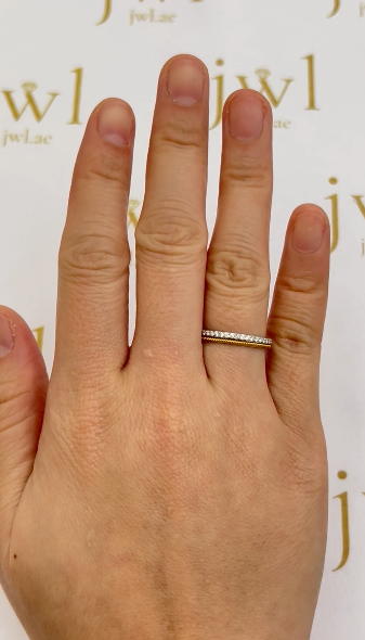 Eternal Embrace Lab-Grown Diamond Wedding Band in 18K Two-Tone White & Yellow Gold