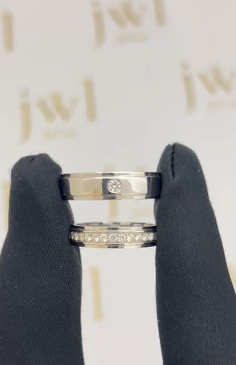 Eternal Union Lab-Grown Diamond Wedding Band in 18K White Gold