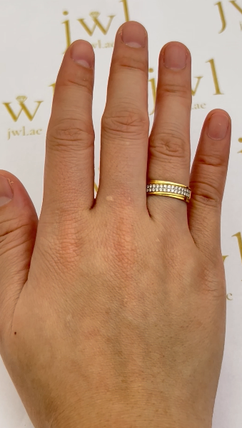 Everlasting Love Lab-Grown Diamond Wedding Band in 18K Yellow Gold