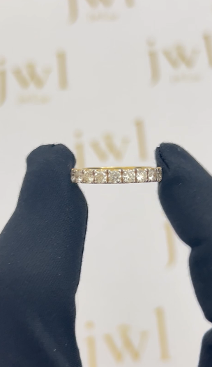Full Eternity Lab-Grown Diamond Ring in 18K Yellow Gold