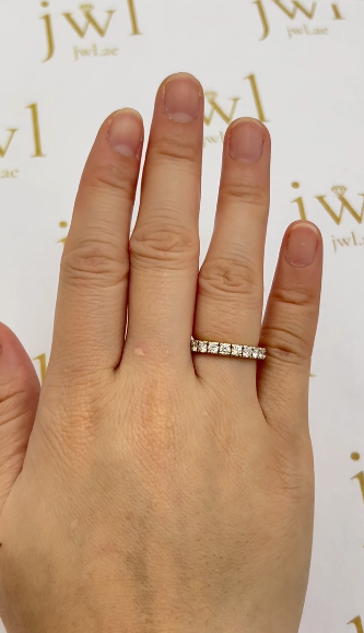 Full Eternity Lab-Grown Diamond Ring in 18K Yellow Gold