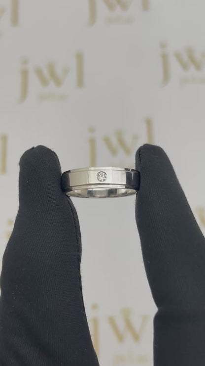 Eternity Diamond Lab-Grown Diamond Wedding Band in 18K White Gold
