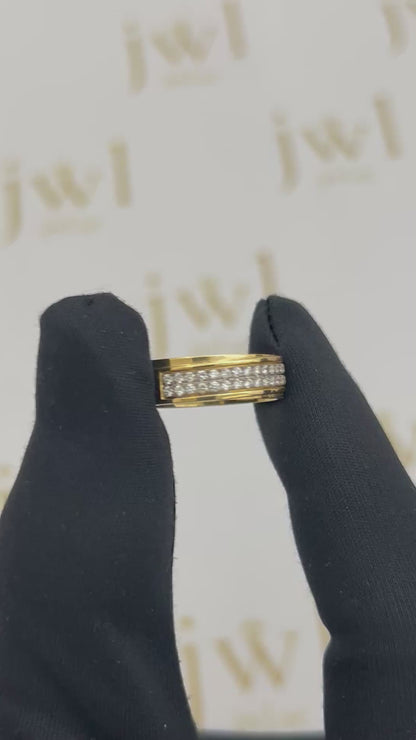 Everlasting Love Lab-Grown Diamond Wedding Band in 18K Yellow Gold