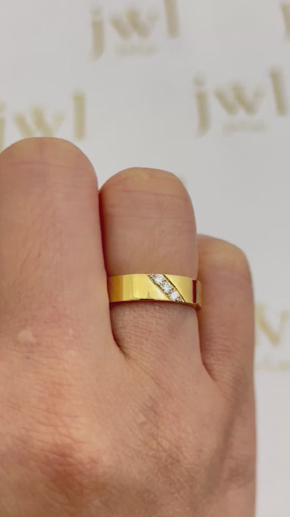 Forever Yours Lab-Grown Diamond Wedding Band in 18K Yellow Gold