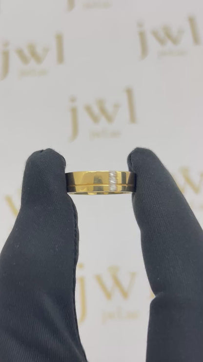 Radiant Love Lab-Grown Diamond Wedding Band in 18K Yellow Gold