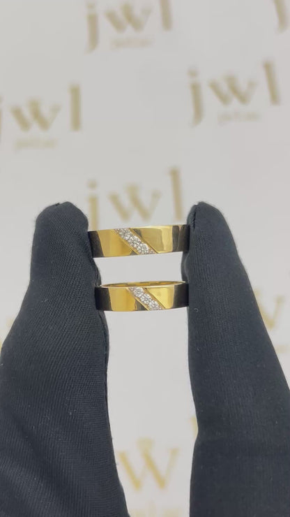 Forever Yours Lab-Grown Diamond Wedding Band in 18K Yellow Gold