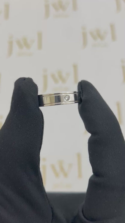 Forever Love Lab-Grown Diamond Wedding Band in 18K White Gold