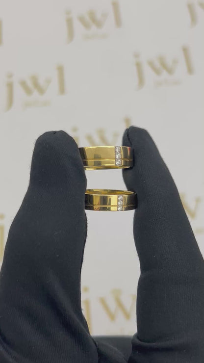 Radiant Love Lab-Grown Diamond Wedding Band in 18K Yellow Gold