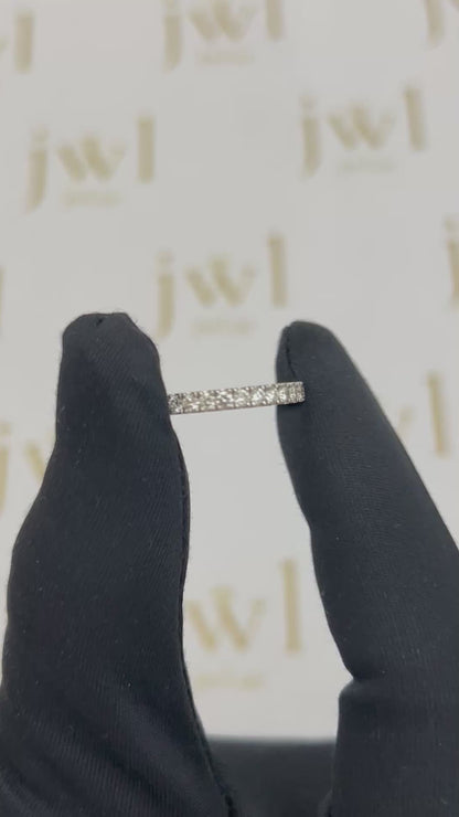 Forever Love Lab-Grown Diamond Wedding Band in 18K White Gold